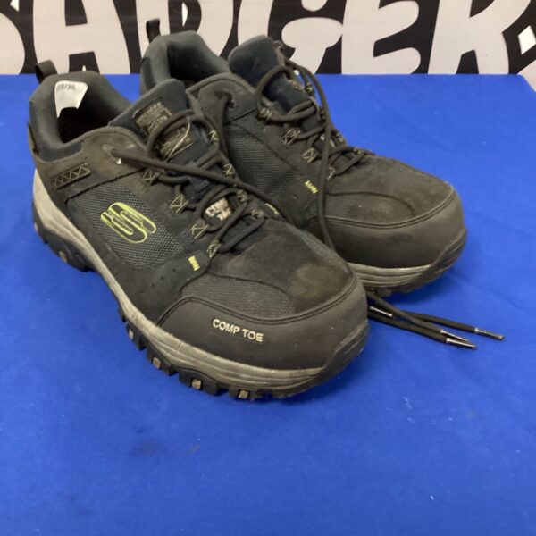 Skechers size 10 safety shoes, durable work footwear.