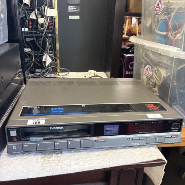 Vintage Sony SL-F30 Beta VCR video cassette recorder.