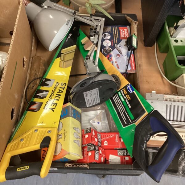 Stanley FatMax wood saw in a mixed lot of tools.