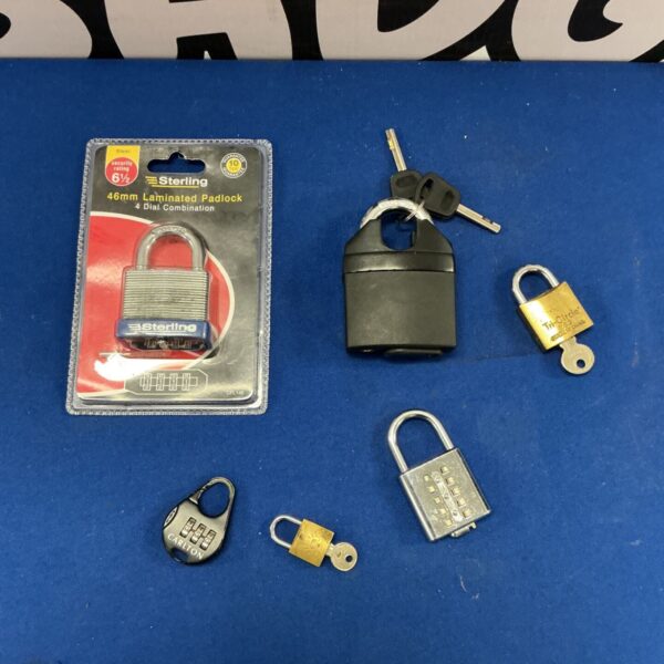 Vintage Sterling and Tri-Circle padlocks for collectors.