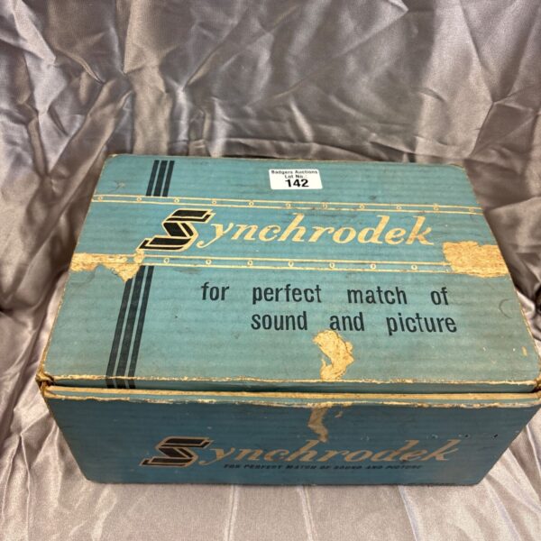 Vintage Synchrodek film synchroniser in its original box.
