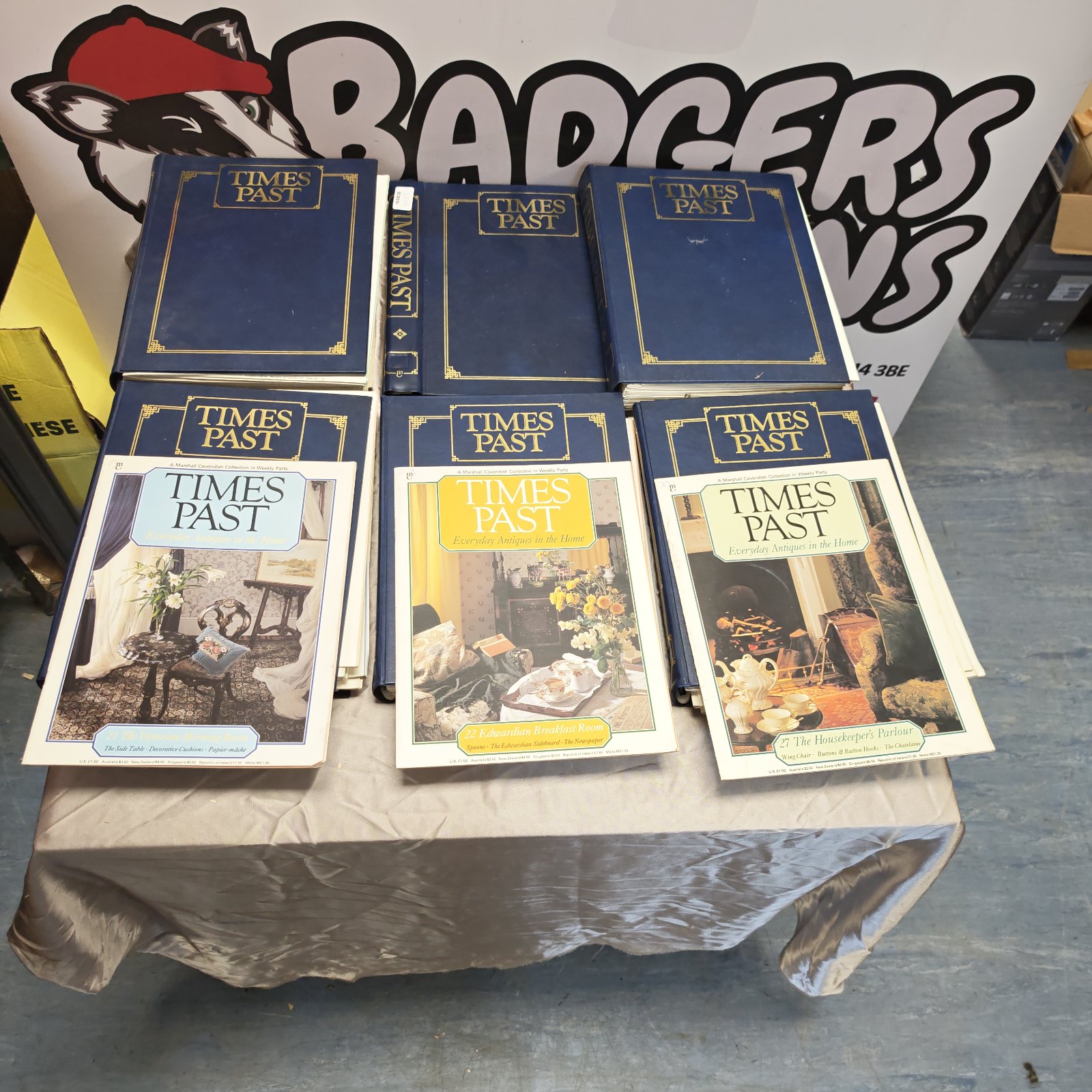 Collection of vintage Times Past magazines in presentation folders.