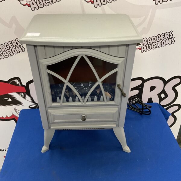 Vintage electric stove heater with a classic design.
