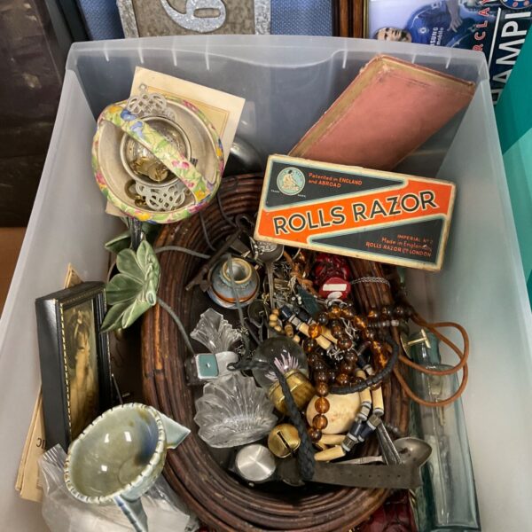 Vintage Rolls Razor shaving set with accessories in original box.