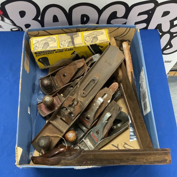 Vintage Stanley No. 606 woodworking plane, showing signs of age.