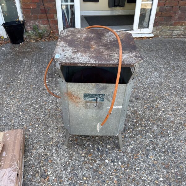 Vintage Tameflame 90s gas workshop heater in used condition.