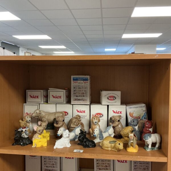 Vintage Wade ceramic animal figures collection for collectors.