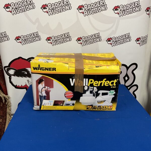 Wagner Wallperfect W665 HVLP sprayer in original packaging.