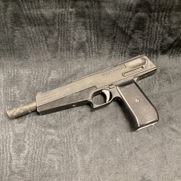 Vintage Webley Stinger .177 air pistol in used condition.