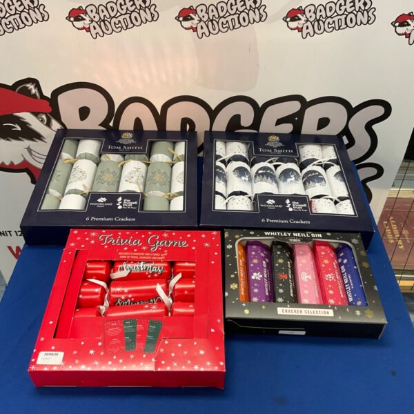 Woodland Trust Christmas crackers with Whitley Neill Gin theme.