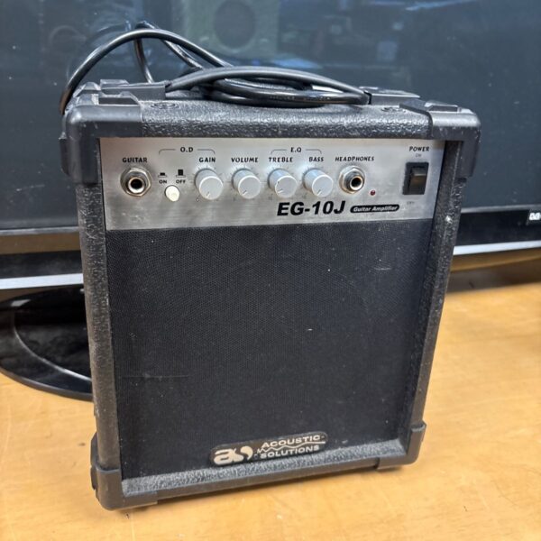 Acoustic Solutions EG-10J guitar amplifier front view.