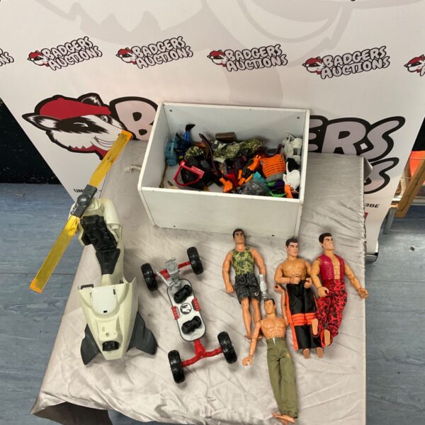 Vintage Action Man snowmobile accessory for classic action figures.