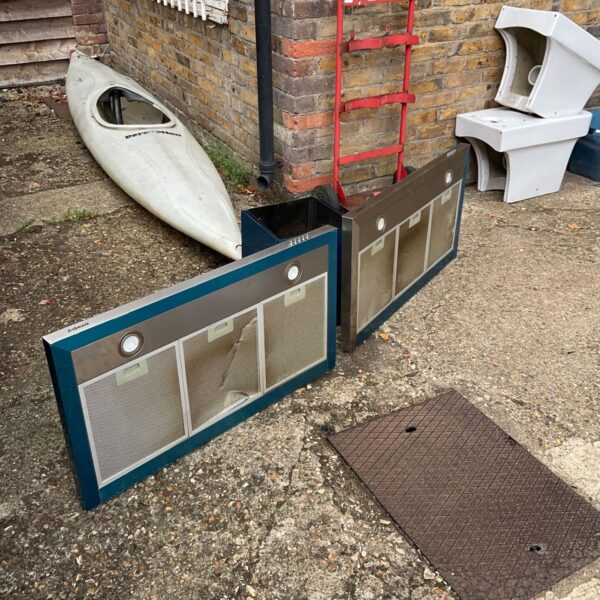 Vintage Adexa cooker hood with cowl, kitchen ventilation appliance.