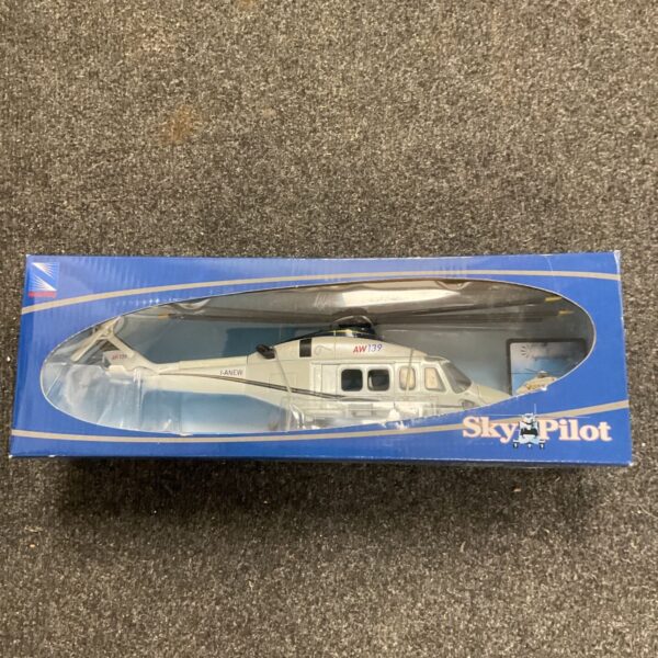 Detailed Agusta Westland AW139 helicopter model, aviation collectible.