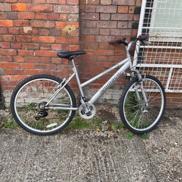 Silver Ammaco Serena vintage mountain bike for restoration.