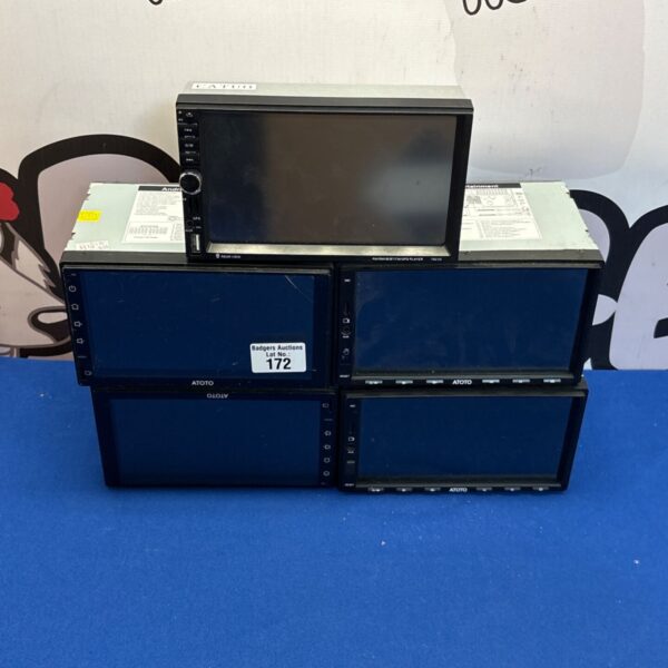 Atoto double DIN car stereo unit for in-car entertainment.