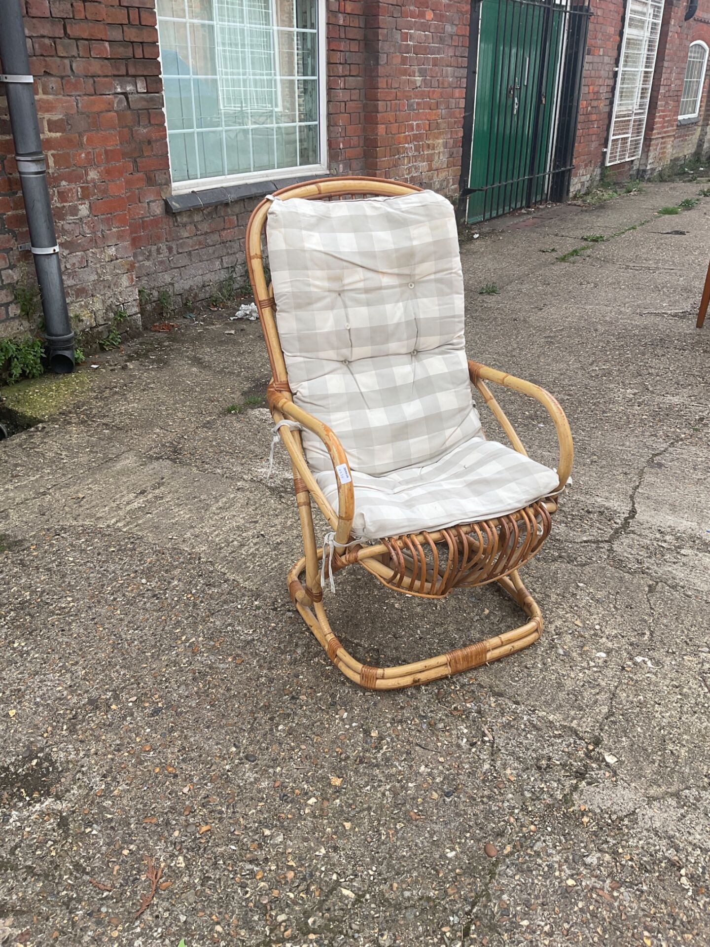 1254 Bamboo padded conservatory chair