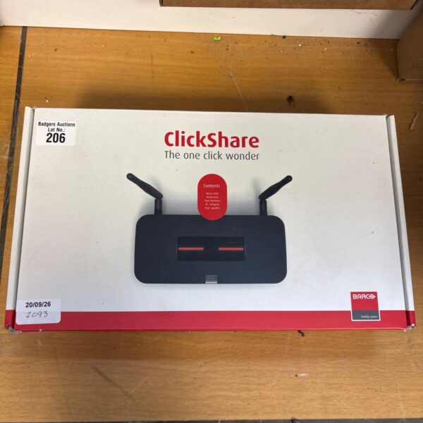 Barco ClickShare CSM-1 base unit for wireless presentations.