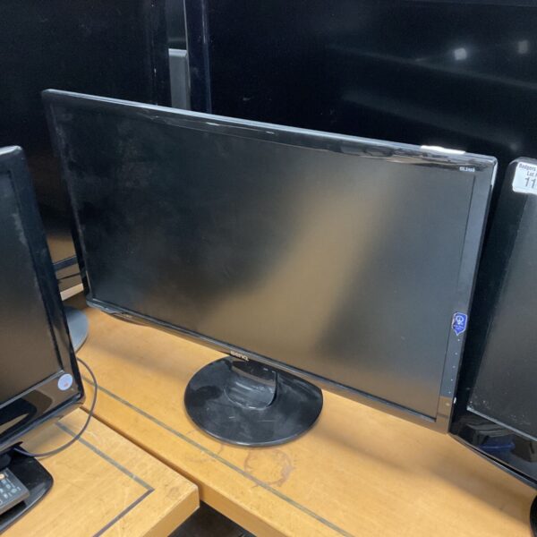 Black Benq GL2460 24 inch HD LCD computer monitor.