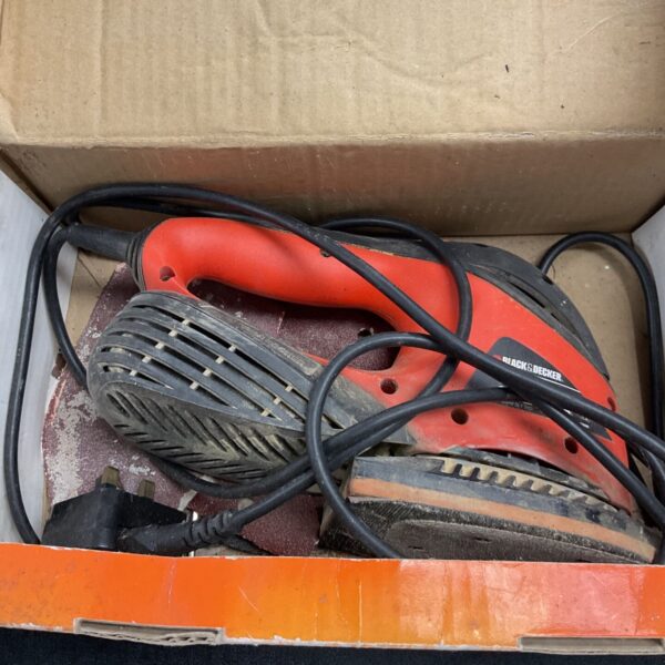Used Black and Decker Padvsander power tool for DIY projects.