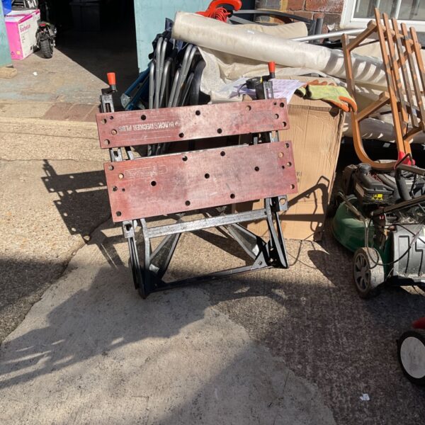 Black and Decker Workmate portable workbench in used condition.