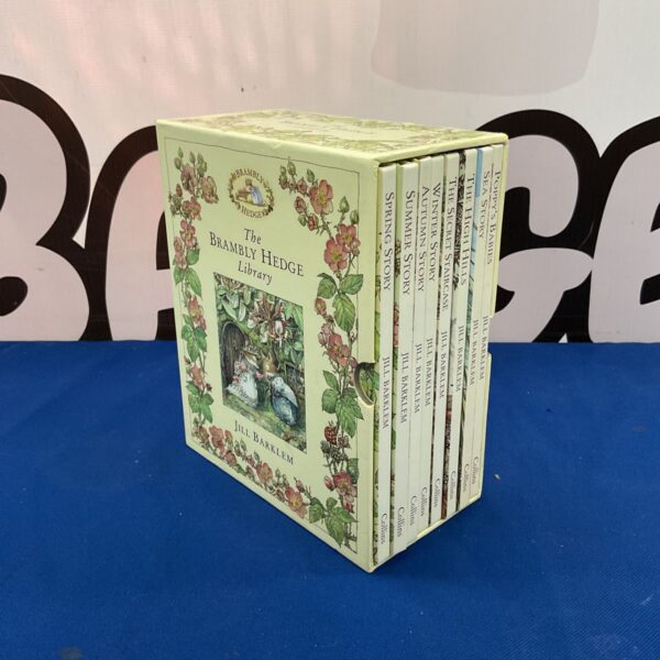 Vintage Brambly Hedge Library Collection by Jill Barklem, a charming book set.