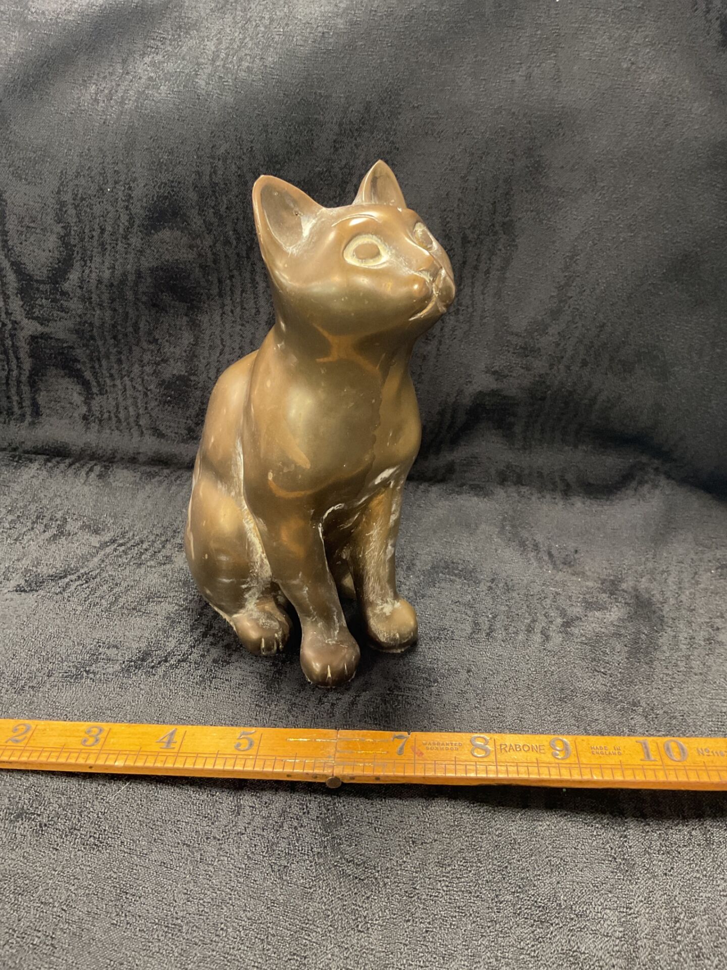 977 Large Heavy brass Cat figure