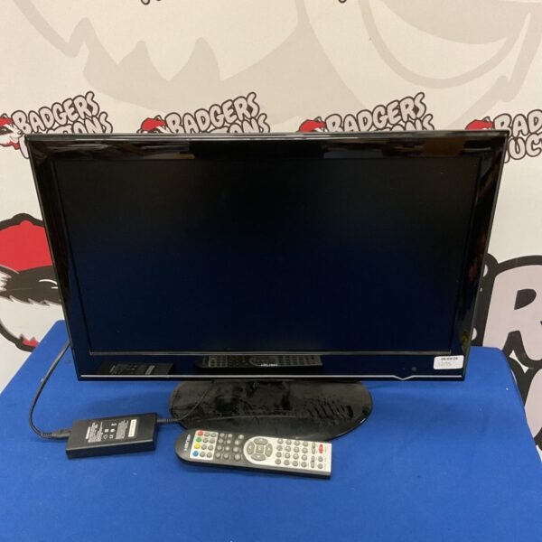 Bush 22 inch LED TV with remote control for auction.