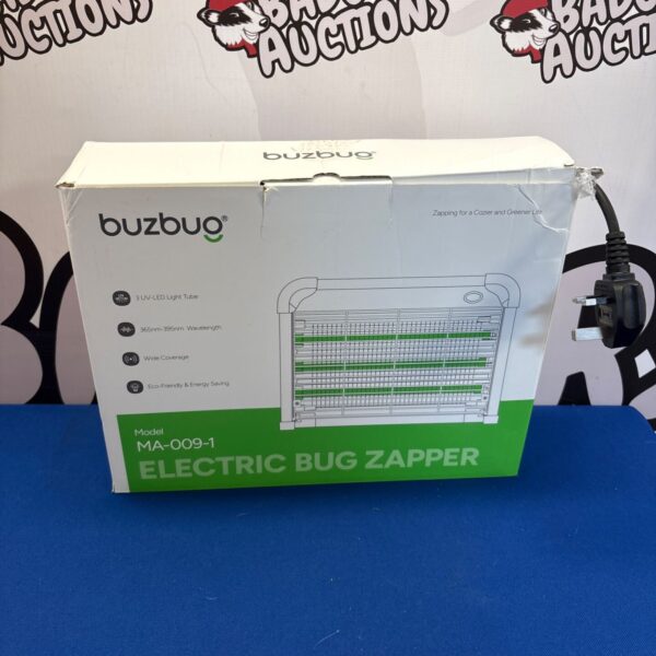 Buzbug electric bug zapper MA-009-1 for insect and fly control.