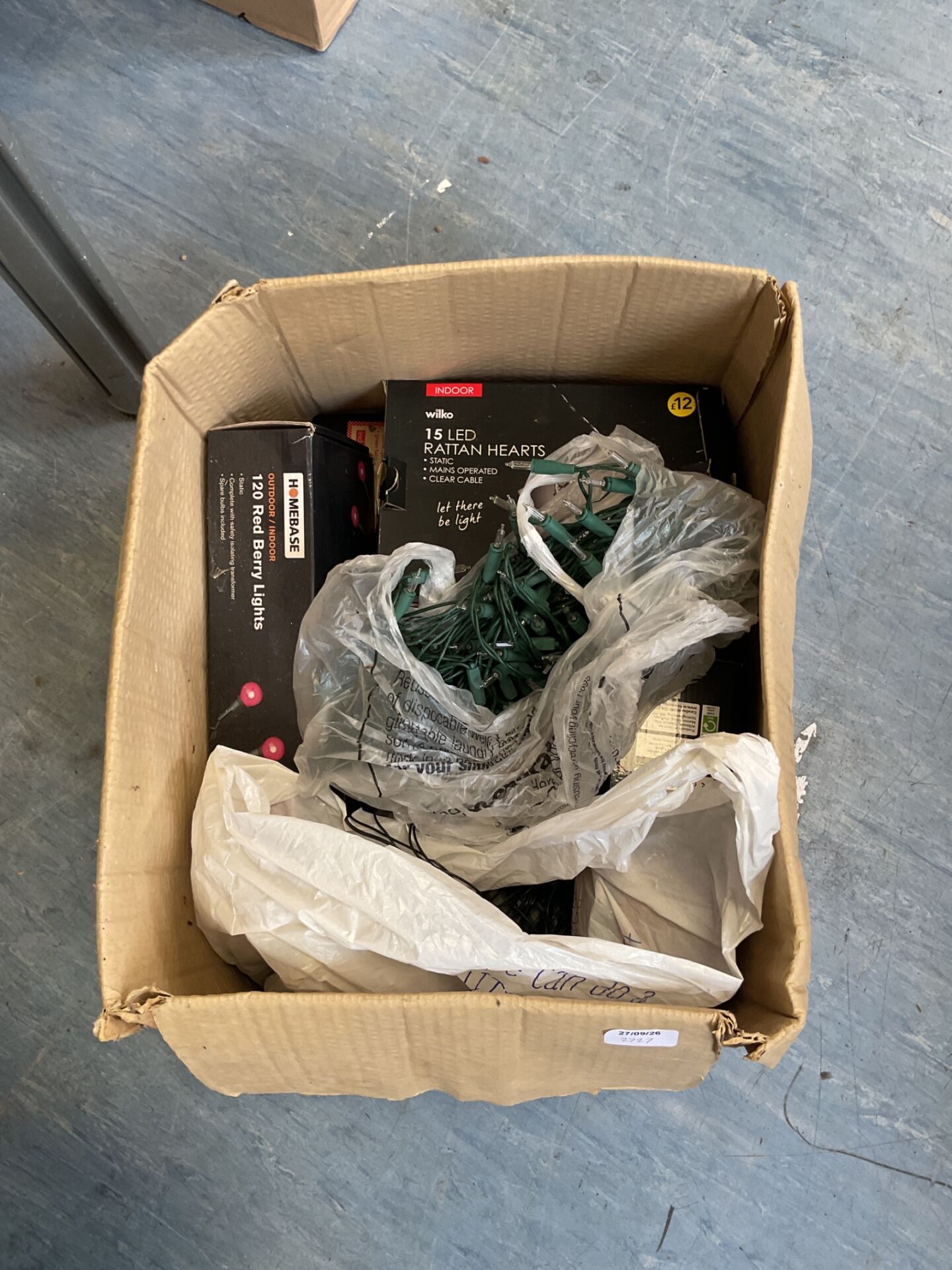 454 Box of assorted Christmas Lights
