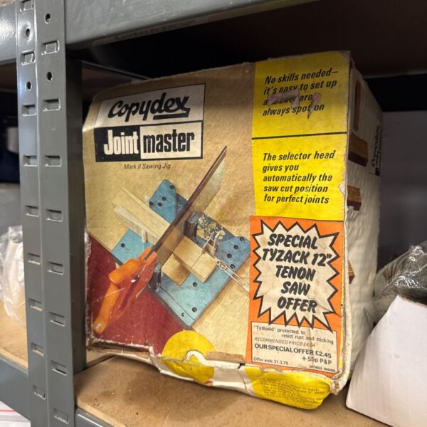 Vintage Copydex Joint Master Mark 2 sawing jig for woodworking.