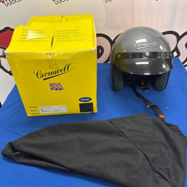 Vintage Cromwell Spectra motorcycle helmet with original box.