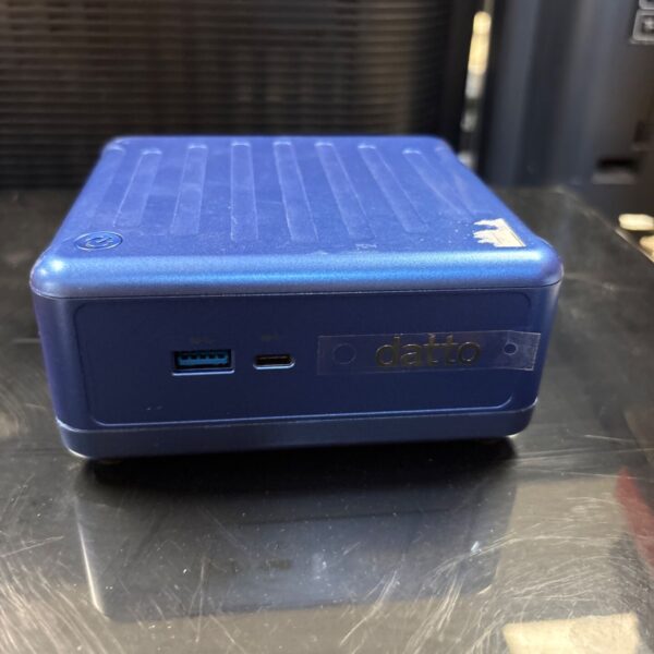 Blue Datto Alto 3 V2 mini PC computer for networking.