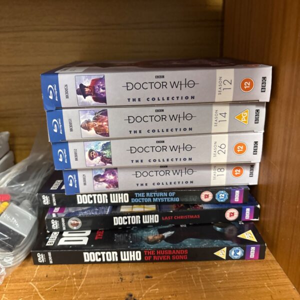 Doctor Who DVD and Blu-ray collection, BBC science fiction series.