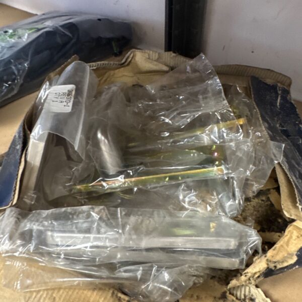 Assorted vintage door handles in a mixed lot, ideal for restoration.