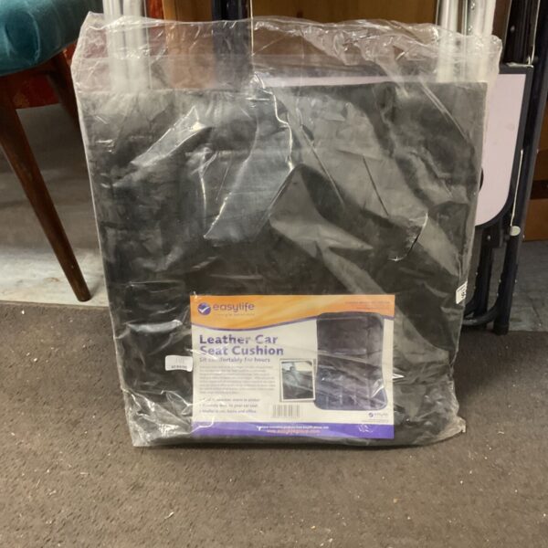 Easylife leather car seat cushion in original packaging.