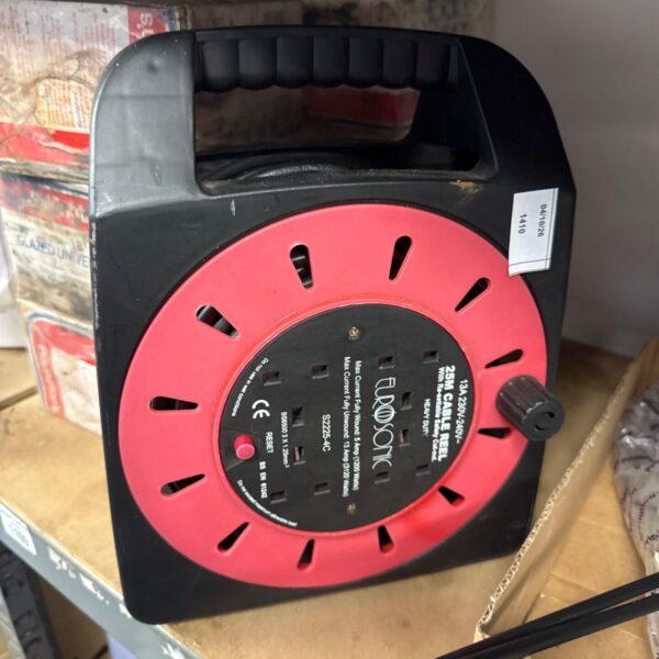 Eurosonic 25m four-gang extension reel in used condition.