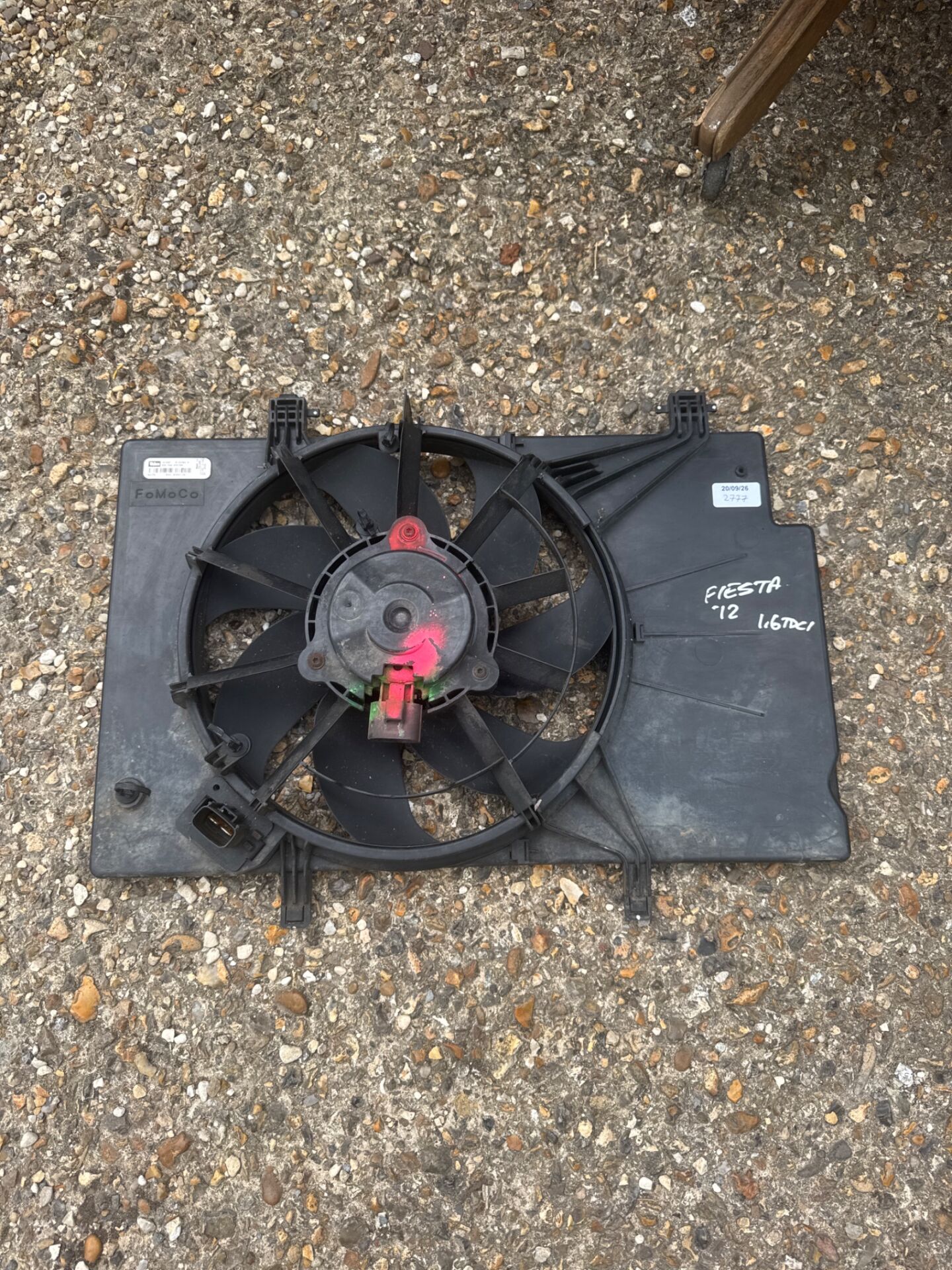 1065 Genuine Ford Fiesta valeo radiator fan 1.6 tdi 2012