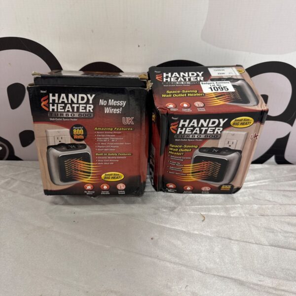 Handy Heater Turbo 800 space heater, front view.