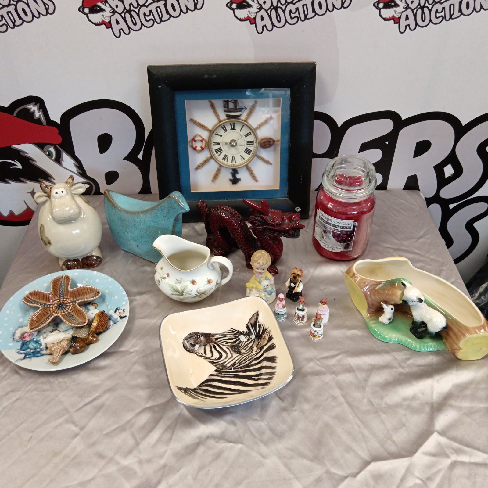 Vintage Hornsea and Wade collectable figures displayed in a lot.