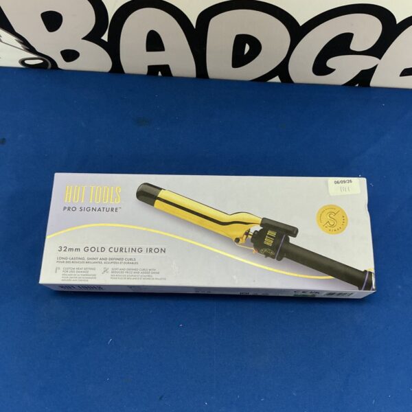 Hot Tools Pro Signature curling iron for creating defined curls.