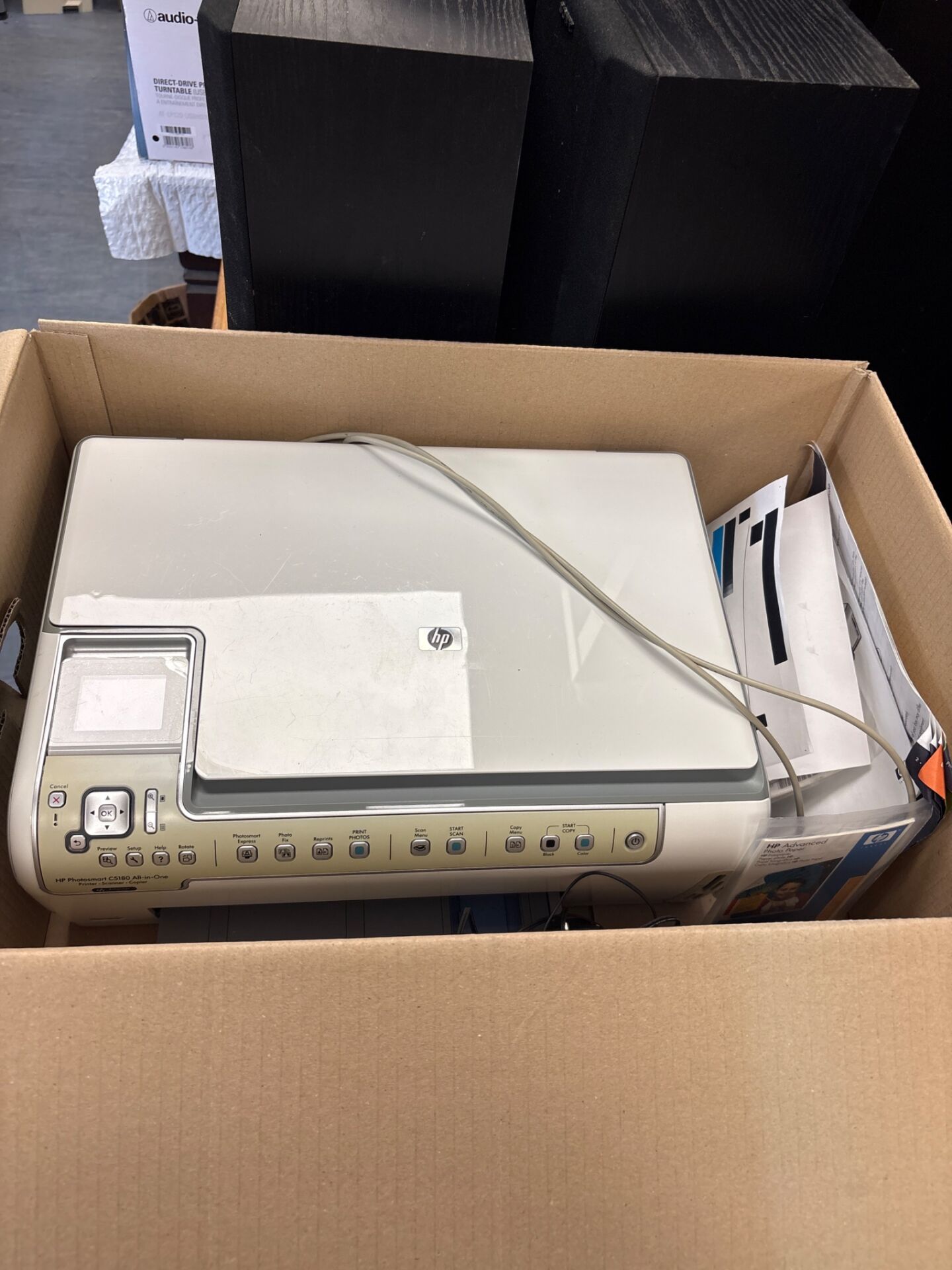 156 HP Photosmart C5180 All-in-One Printer With accessories and charger