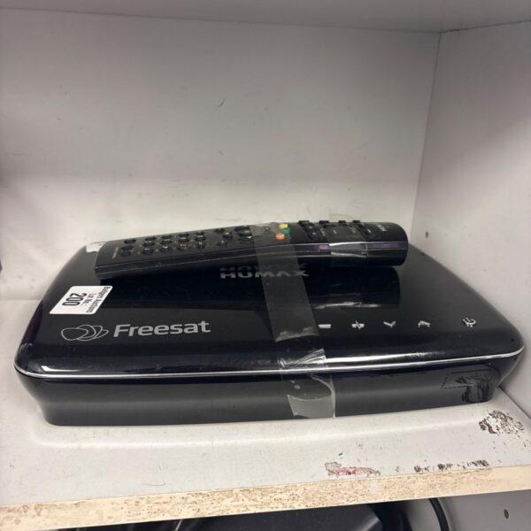 Humax HDR-1100S Freesat HD TV Recorder with remote control.