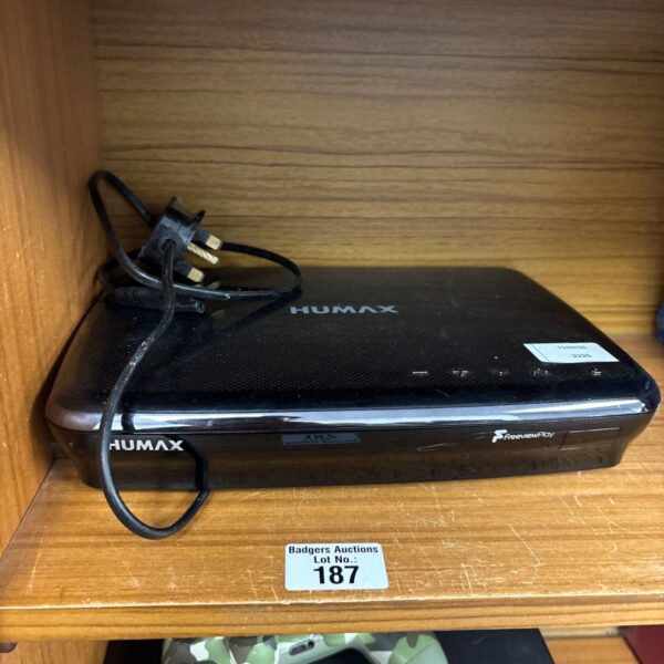 Humax FVP-5000T Freeview Play HD TV Recorder front view.