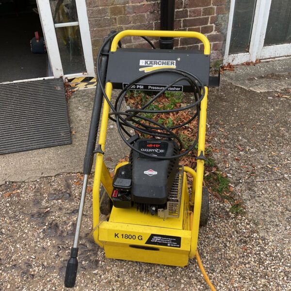 Karcher K1800G pressure washer for garden and patio cleaning.