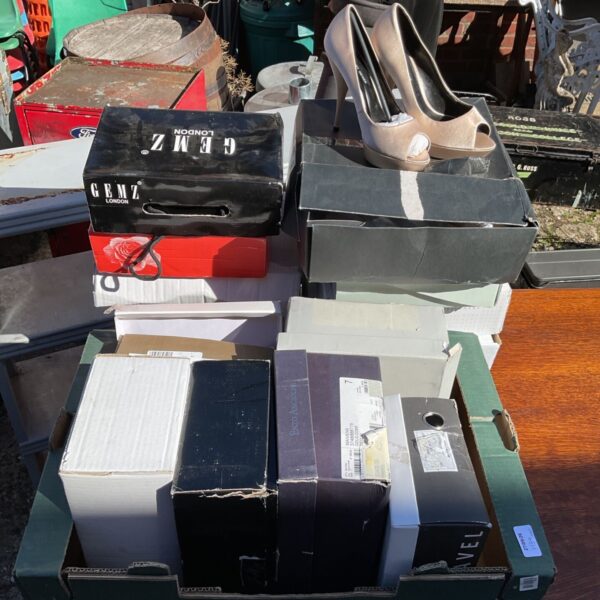 Ladies shoe lot including Gemz London and Kurt Geiger brands.