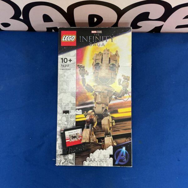 Lego Marvel I Am Groot set 76217, a collectible building toy.