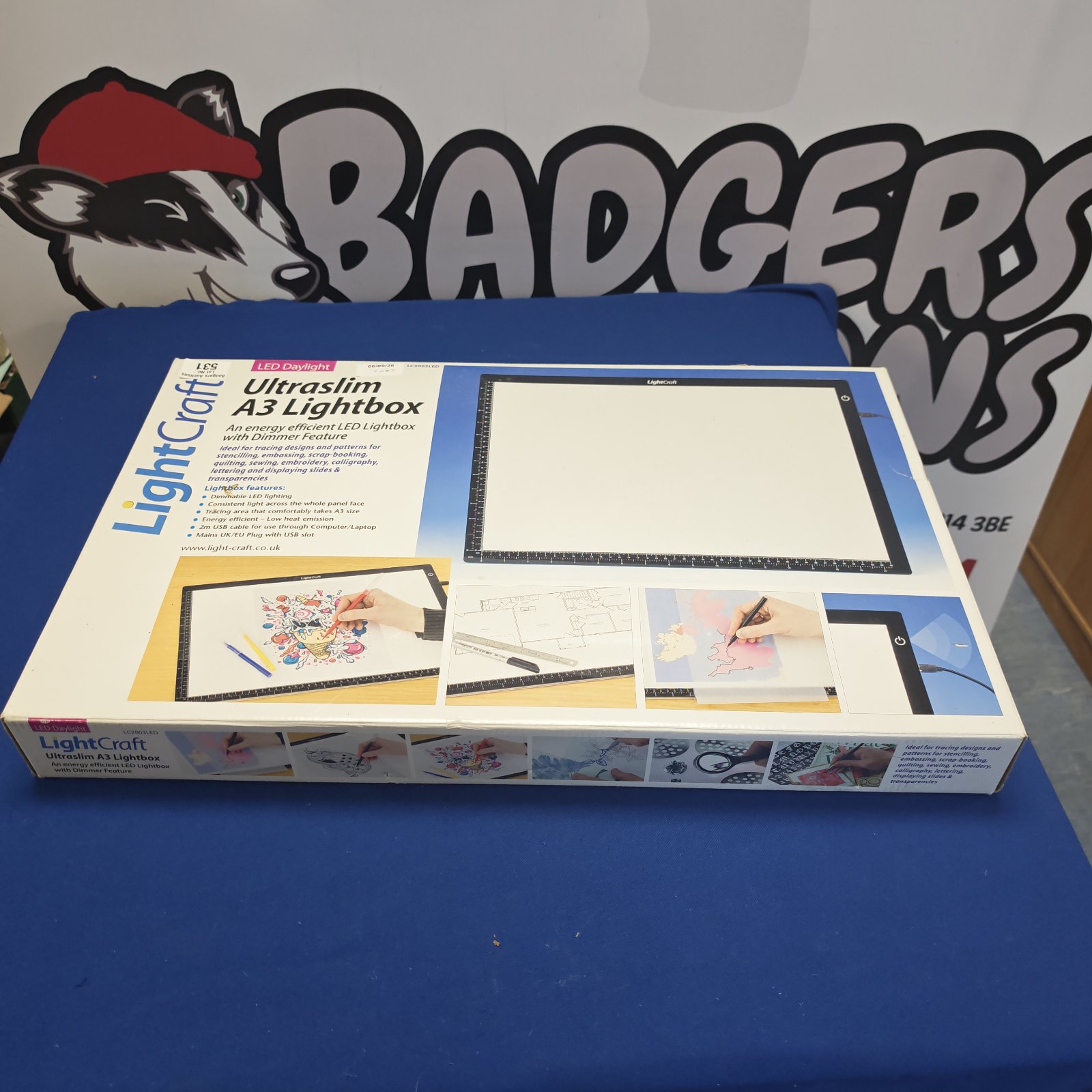 Lightcraft A3 lightbox for tracing and art projects.