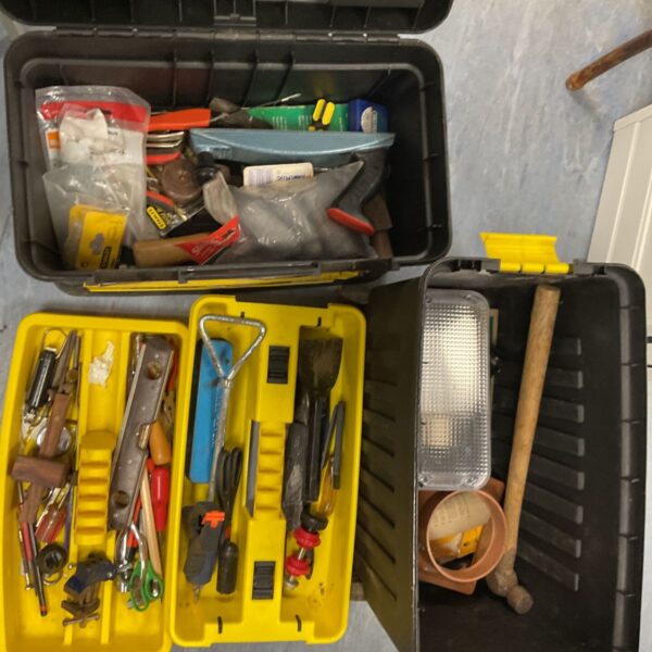 Stanley mobile work centre full of sssorted tools