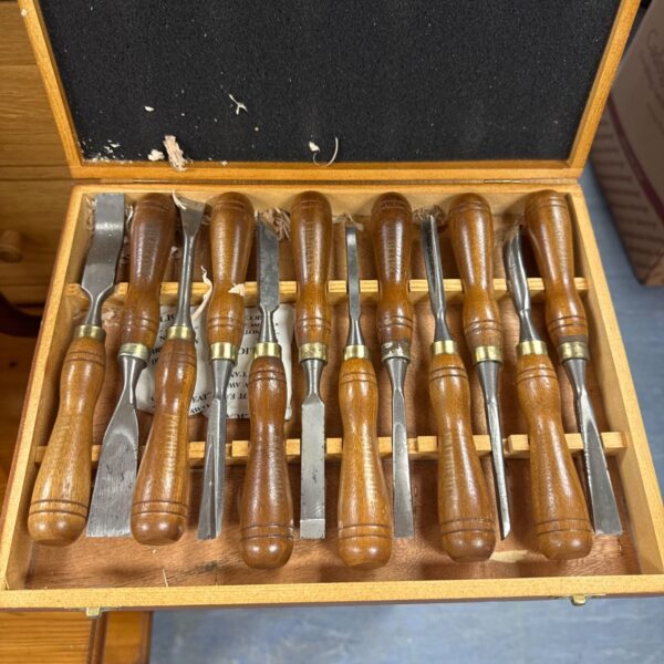 Set of faithfull tools wood chisels